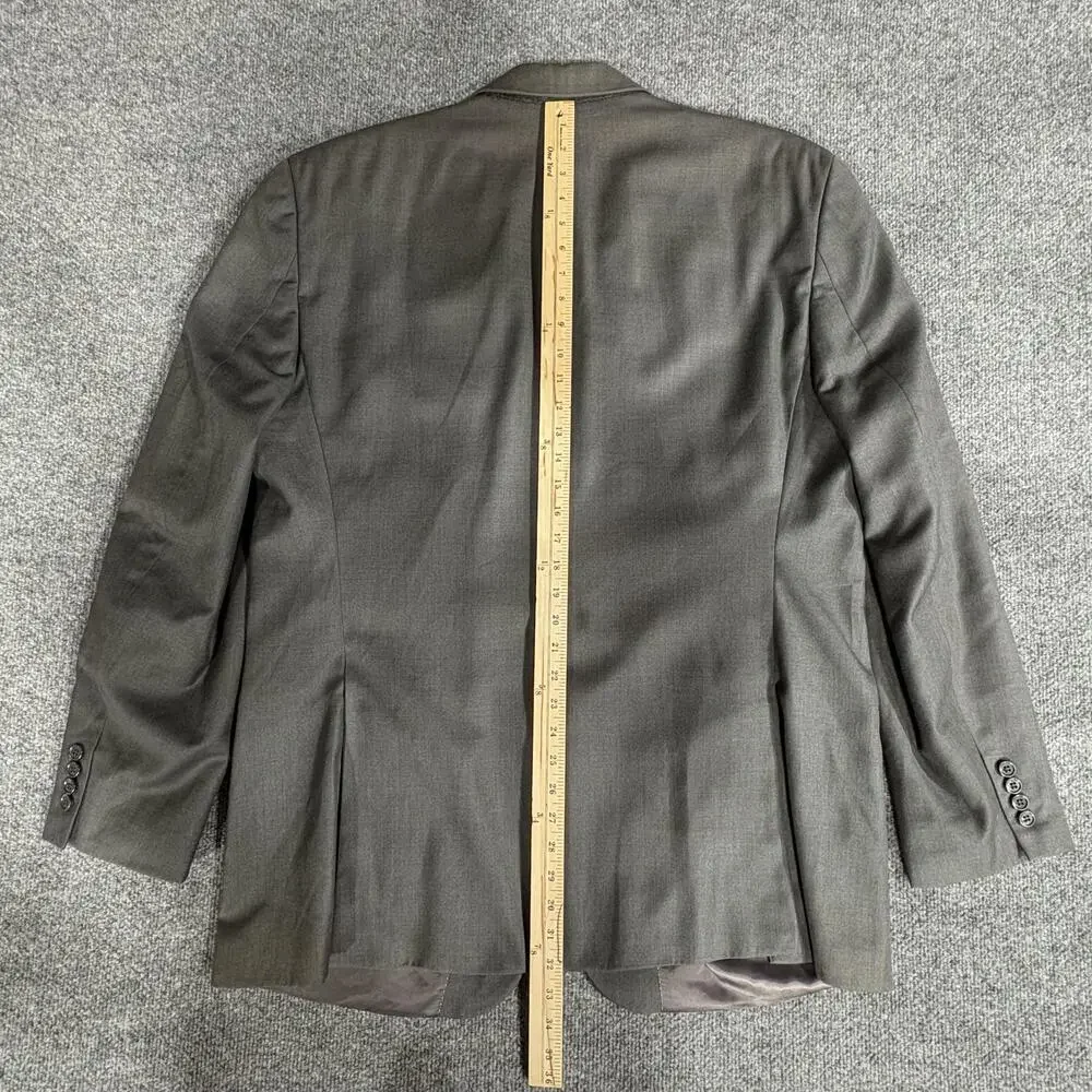 Michael Kors Blazer Mens 48L Gray Two Button Sport Coat Jacket Lined Classic